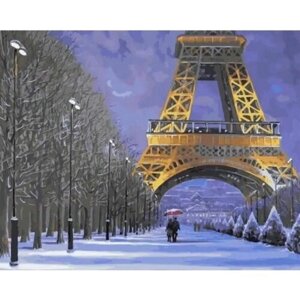 Картина по номерам 000 Art Hobby Home Зима в Париже 40х50