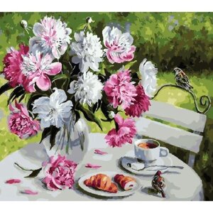 Картина по номерам 000 Hobby Home Цветы к завтраку 40х50