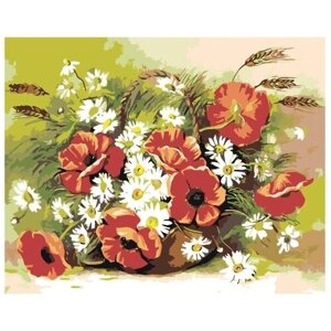 Картина по номерам 000 Hobby Home Цветы в корзине 40х50