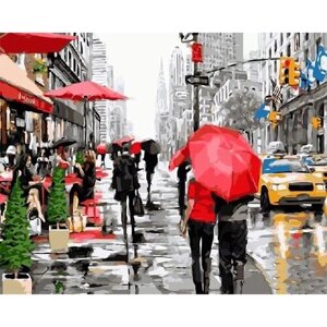 Картина по номерам 000 Hobby Home Дождь в Нью-Йорке 40х50