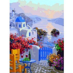 Картина по номерам 000 Hobby Home Греческая веранда 40х50