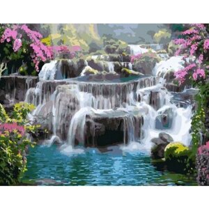 Картина по номерам 000 Hobby Home Каскад водопадов 40х50