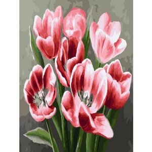 Картина по номерам 000 Hobby Home Красные тюльпаны 40х50