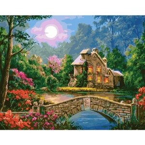 Картина по номерам 000 Hobby Home Лунный сад 40х50