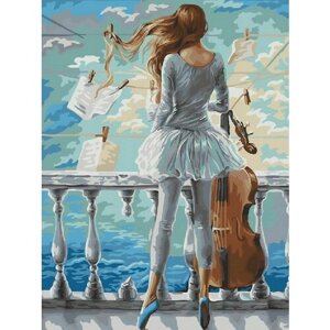 Картина по номерам 000 Hobby Home Море и виолончель 40х50