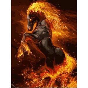 Картина по номерам 000 Hobby Home Огненная лошадь 40х50