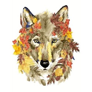 Картина по номерам 000 Hobby Home Осенний волк 40х50