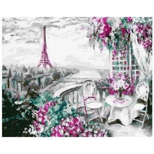 Картина по номерам 000 Hobby Home Парижский балкончик 40х50