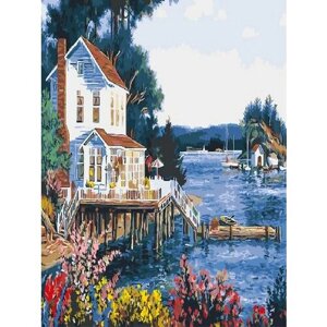 Картина по номерам 000 Hobby Home "Пляжный домик "