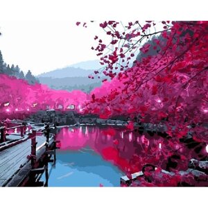 Картина по номерам 000 Hobby Home Розовый пруд 40х50