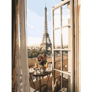 Картина по номерам 000 Hobby Home Свежесть парижского утра 40х50