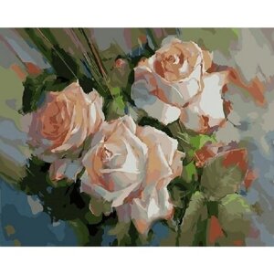 Картина по номерам 000 Hobby Home "Три чайные розы"