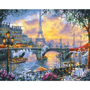 Картина по номерам 000 Hobby Home Вечерний Париж 40х50
