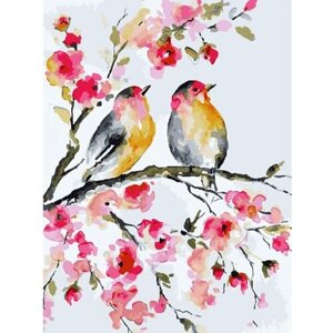 Картина по номерам 000 Hobby Home Весенние птички 40х50