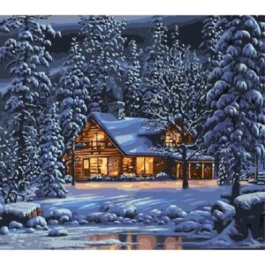 Картина по номерам 000 Hobby Home Зимняя сказка 40х50