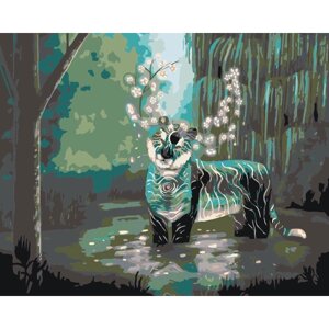 Картина по номерам Лесной тигр на стену