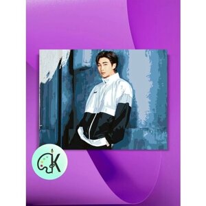 Картина по номерам на холсте BTS Ким Намджун Спорт, 40 х 50 см