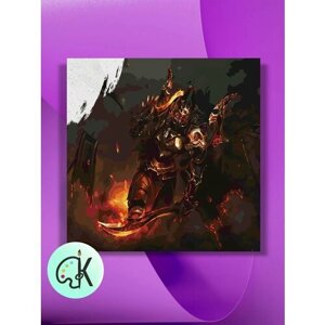 Картина по номерам на холсте Dota 2 - Legion Commander 2, 40 х 40 см