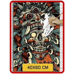 Картина по номерам на холсте Эзотерика Ямарадж бог смерти - 8631 В 60x40