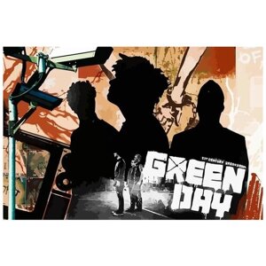 Картина по номерам на холсте Музыка Green Day Билли Джо Армстронг - 7703 Г 60x40