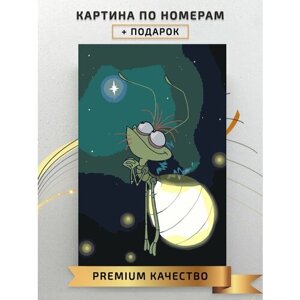 Картина по номерам Принцесса и лягушка Реймонд светлячек / Princess and frog raymond firefly холст на подрамнике 30*40