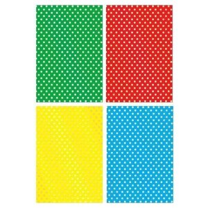 Картон цветной с тиснением A4, Апплика "Кружочки", 4л., И 4650099105665