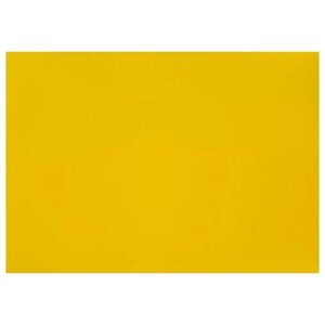 Картон плакатный 48*68см, Мульти-Пульти, 10л, мелованный в пакете, желтый, 380г/м2