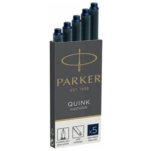 Картридж для перьевой ручки PARKER Quink Z11 Washable (5 шт.) синий