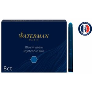Картридж Waterman Standard CWS0110910 Mysterious Blue чернила для ручек перьевых 8шт