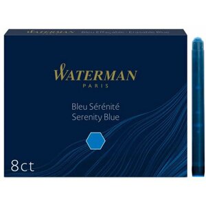 Картридж Waterman Standart (CWS0110860) синие чернила для ручек перьевых (8шт)