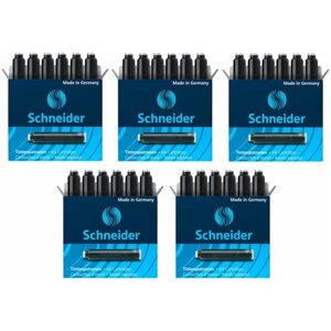 Картриджи чернильные Schneider черные, 6 шт, картонная коробка, арт. 6601 (5 коробок)