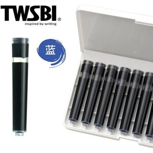 Картриджи для перьевых ручек TWSBI, 10 шт. уп, синий