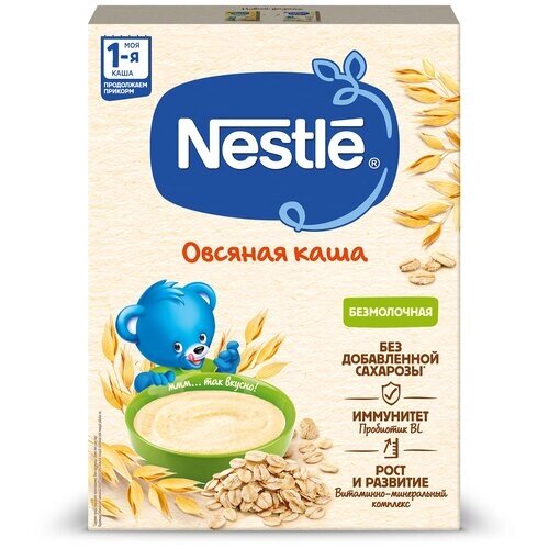 Каша безмолочная овсяная для продолжения прикорма Nestlé 200г от компании М.Видео - фото 1