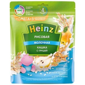 Каша Heinz молочная рисовая с грушей 200 г с 4 месяцев