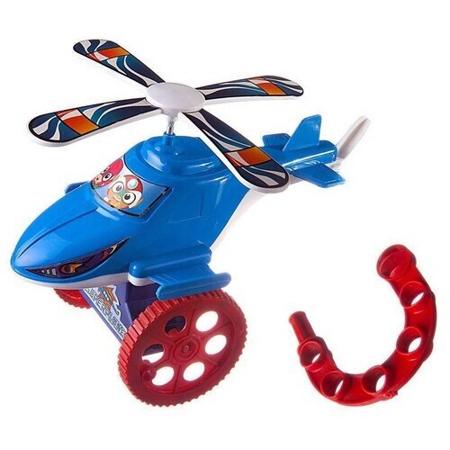 Каталка-игрушка Junfa toys Вертолет, 876, синий от компании М.Видео - фото 1