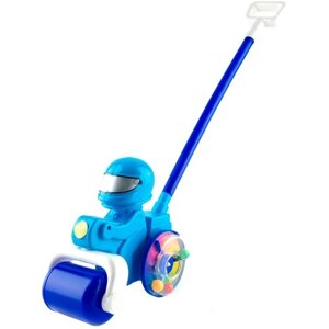 Каталка-игрушка Пластмастер Метеор 12028, голубой/синий