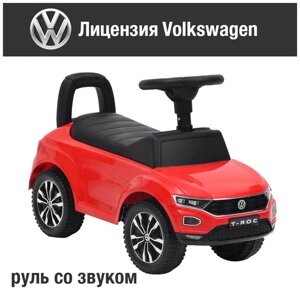 Каталка-толокар Sevillababy "Volkswagen T-ROC" со звуком (красный)
