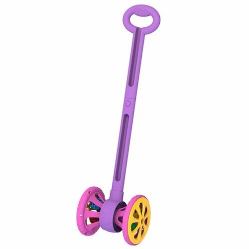 Каталка Весёлые колёсики с шариками фиолетово-розовая 760 Норд /10/ от компании М.Видео - фото 1