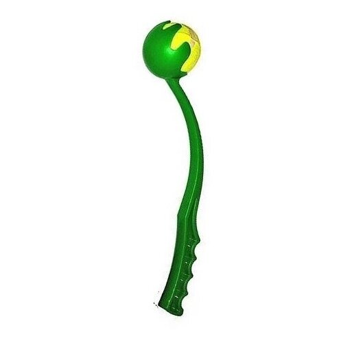 Катапульта с мячиком, игрушка для животных зеленый мячебросатель, набор для подвижных игр от компании М.Видео - фото 1