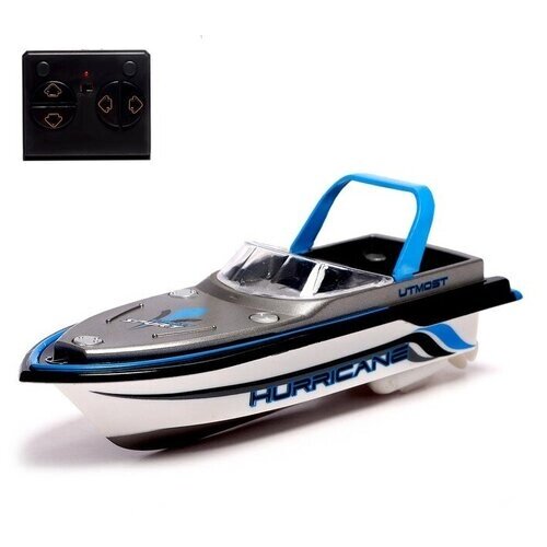 Катер радиоуправляемый Mini Boat, работает от аккумулятора, цвет синий от компании М.Видео - фото 1