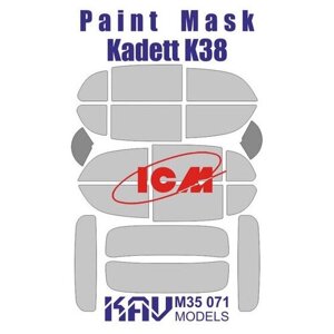 KAV models Окрасочная маска на остекление Kadett K38 (ICM), 1/35