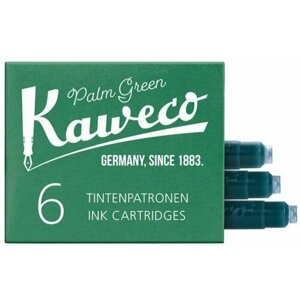 Kaweco 10000009 Картриджи с чернилами (6 шт) для перьевой ручки kaweco palm green