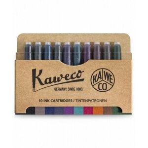 Kaweco 11000344 Картриджи с чернилами (10 шт) для перьевой ручки kaweco, ассорти цветов