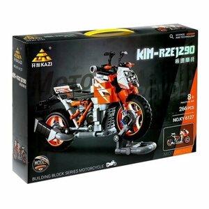 KAZI Конструктор Мото «Спортивный мотоцикл», 266 деталей