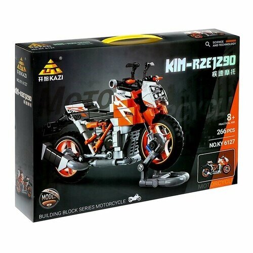 KAZI Конструктор Мото «Спортивный мотоцикл», 266 деталей от компании М.Видео - фото 1