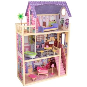 KidKraft кукольный домик "Кайла" 65092, розовый/бежевый/фиолетовый