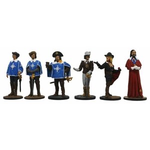 "Киногерои: Четыре мушкетера и Кардинал"16РТ (6 п1) в картонной коробке набор оловянных солдатиков полуколлекционный покрас