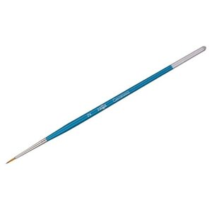 Кисть ГАММА синтетика № 2, круглая, короткая ручка (280618.07.02)2, 1 шт., голубой