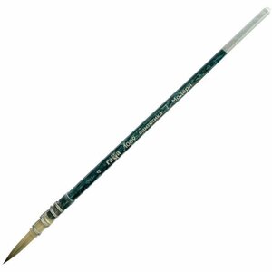 Кисть художественная синтетика Гамма "Модерн", круглая №4, французское крепление, короткая ручка, 6 штук, 339674