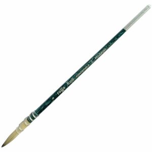 Кисть художественная синтетика Гамма "Модерн", круглая №6, французское крепление, короткая ручка, 6 штук, 339675